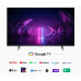 Television: Vu 108 cm (43 inches) The GloLED 84 Watt DJ Sound Series 4K Smart Google TV 43GloLED (Grey)